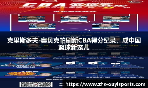 克里斯多夫-奥贝克帕刷新CBA得分纪录，成中国篮球新宠儿